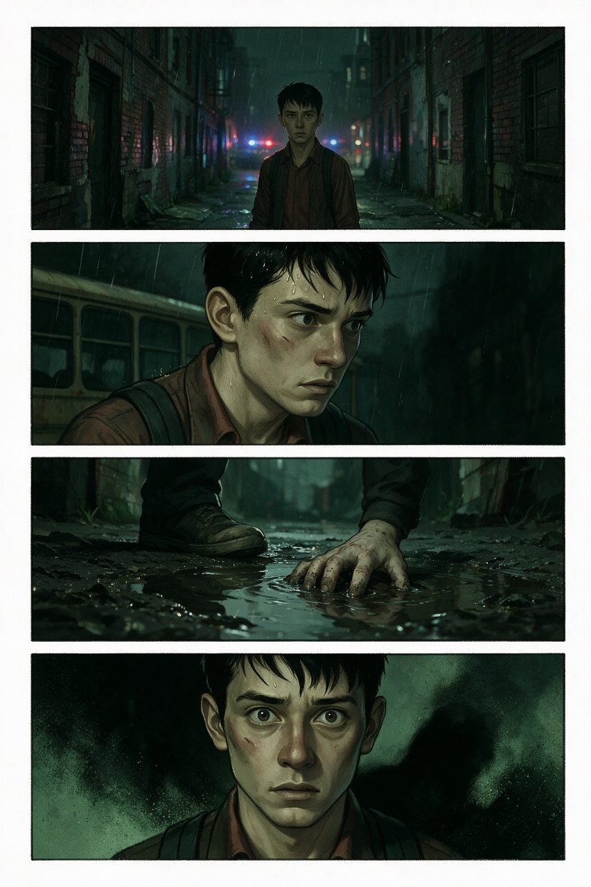 American Horror Comic Gotham Alley Seedream 5 Pro preview