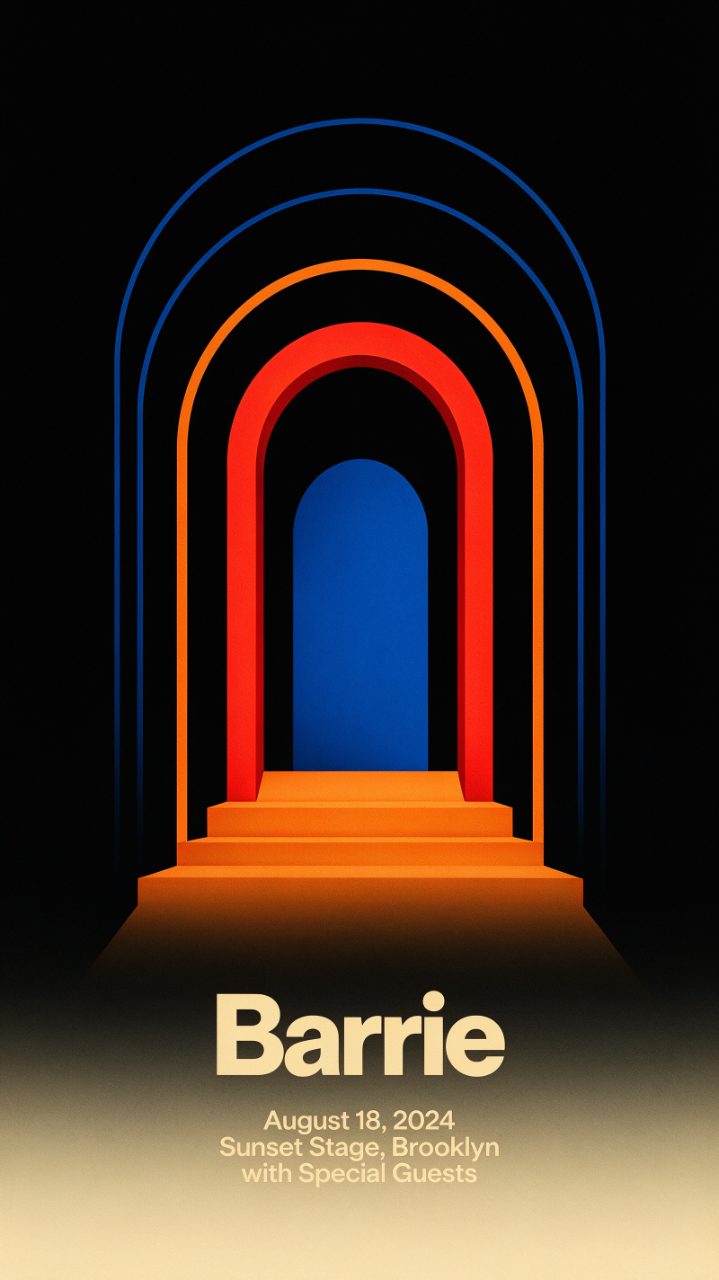 Barrie Minimalist Music Poster Seedream 5 Pro preview