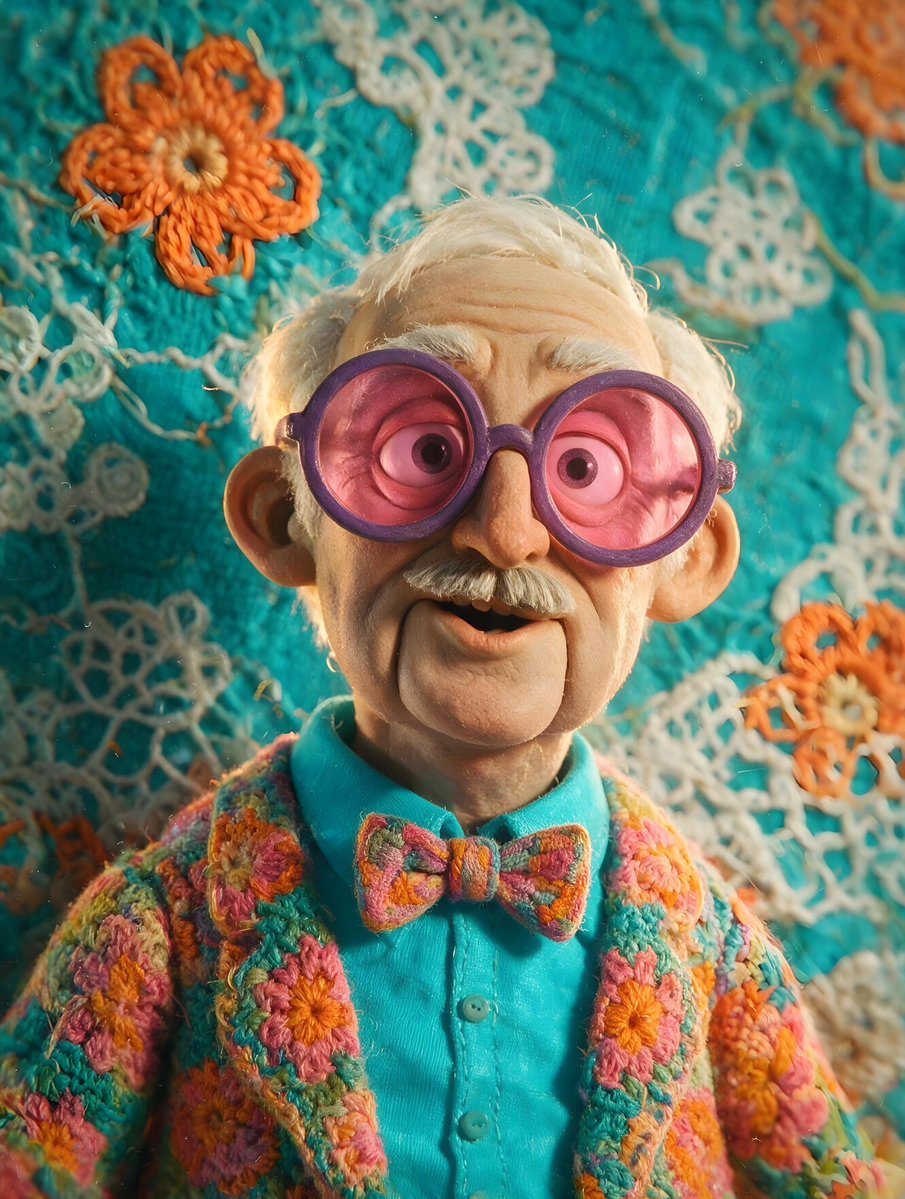 Elderly Man with Purple-Rimmed Glasses Seedream 5 Pro preview