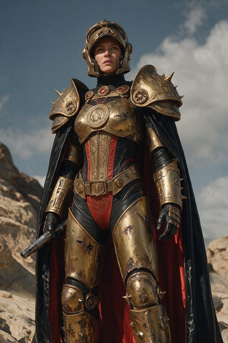 Female Warrior in Golden Power Armor Seedream 5 Pro preview