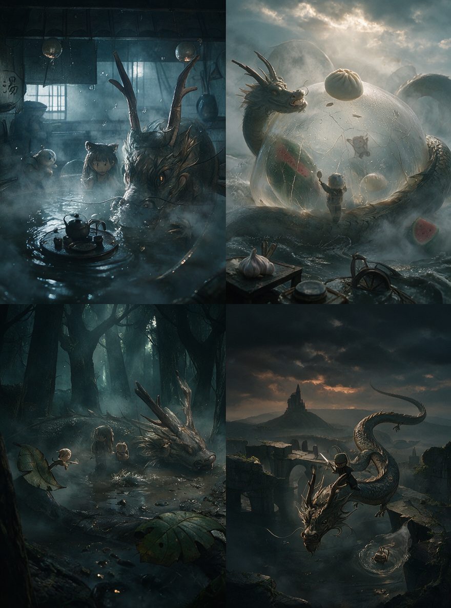 Four Finished Game Scene Images Seedream 5 Pro preview