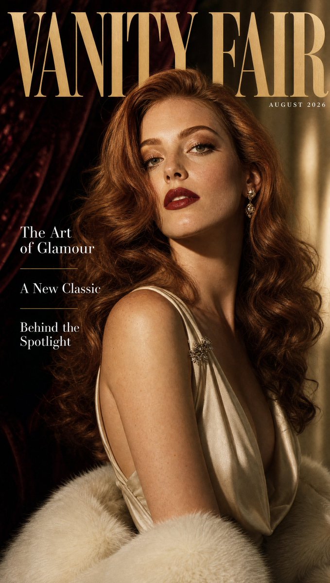 Glamorous Old-Hollywood Magazine Cover Seedream 5 Pro preview