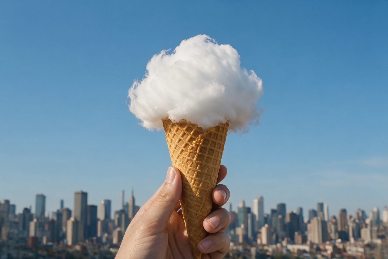 Ice Cream Cone With City Skyline Seedream 5 Pro preview