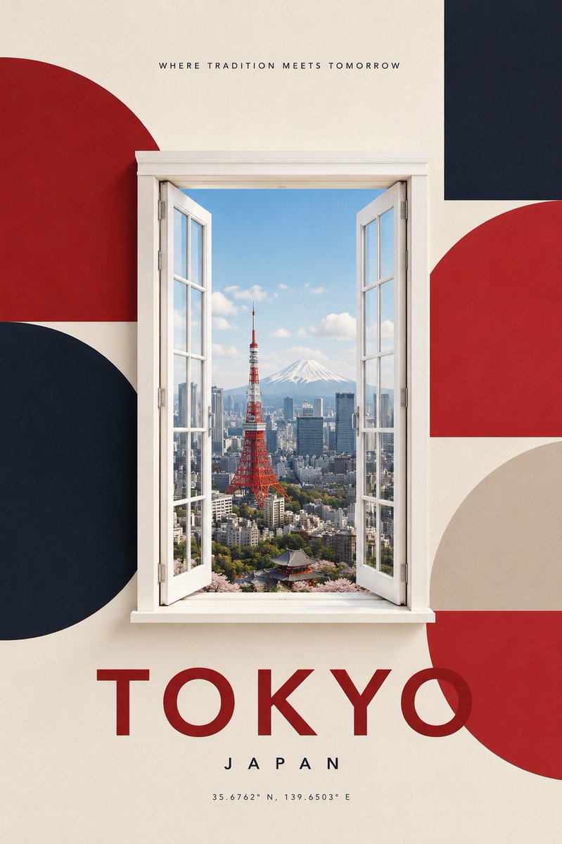 Minimalist Travel Poster Seedream 5 Pro preview