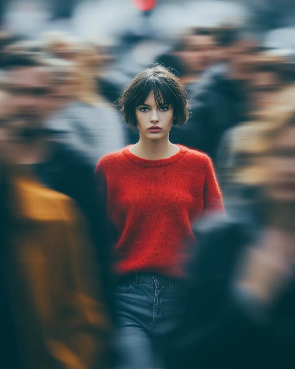 Woman Alone On Street Seedream 5 Pro preview