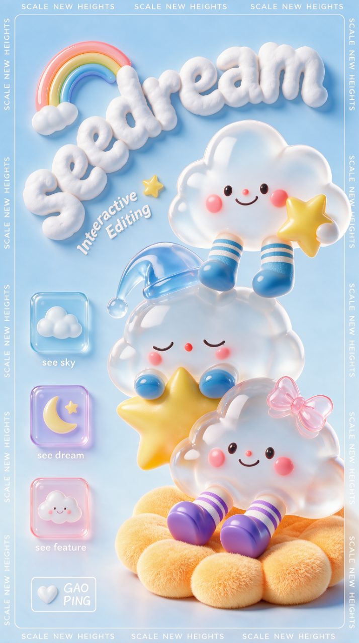 Y2K Cute Style Poster With Jelly Texture Seedream 5 Pro preview