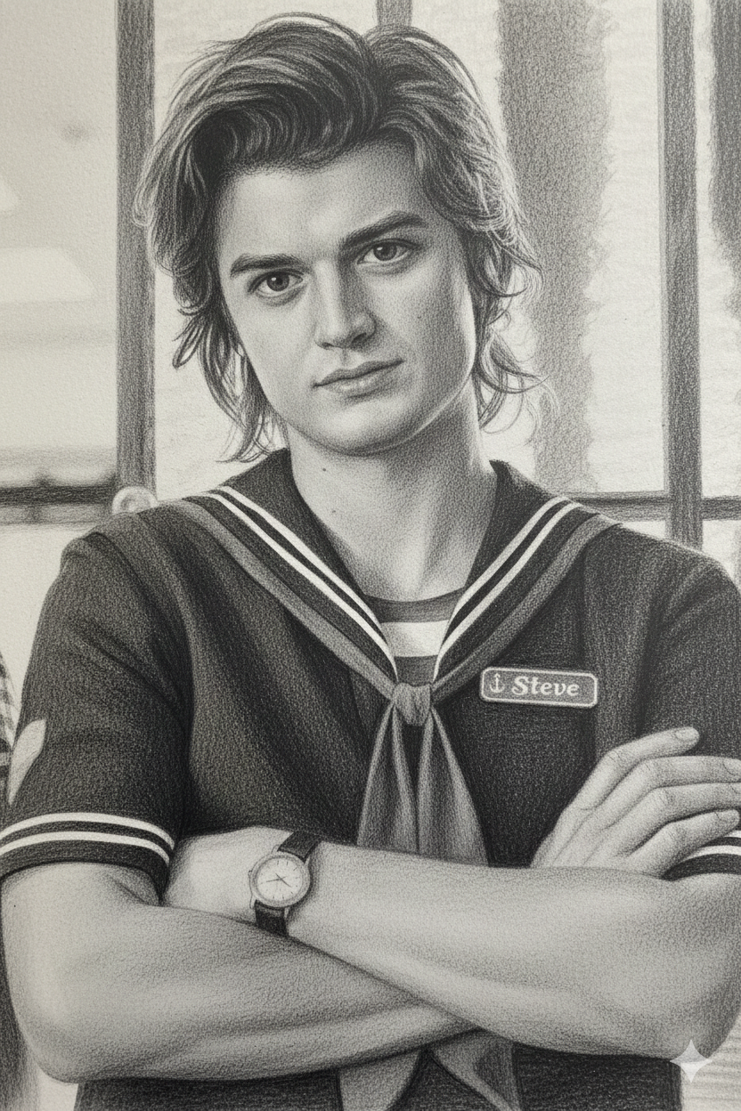 Graphite pencil sketch on textured paper Nano Banana Pro preview image