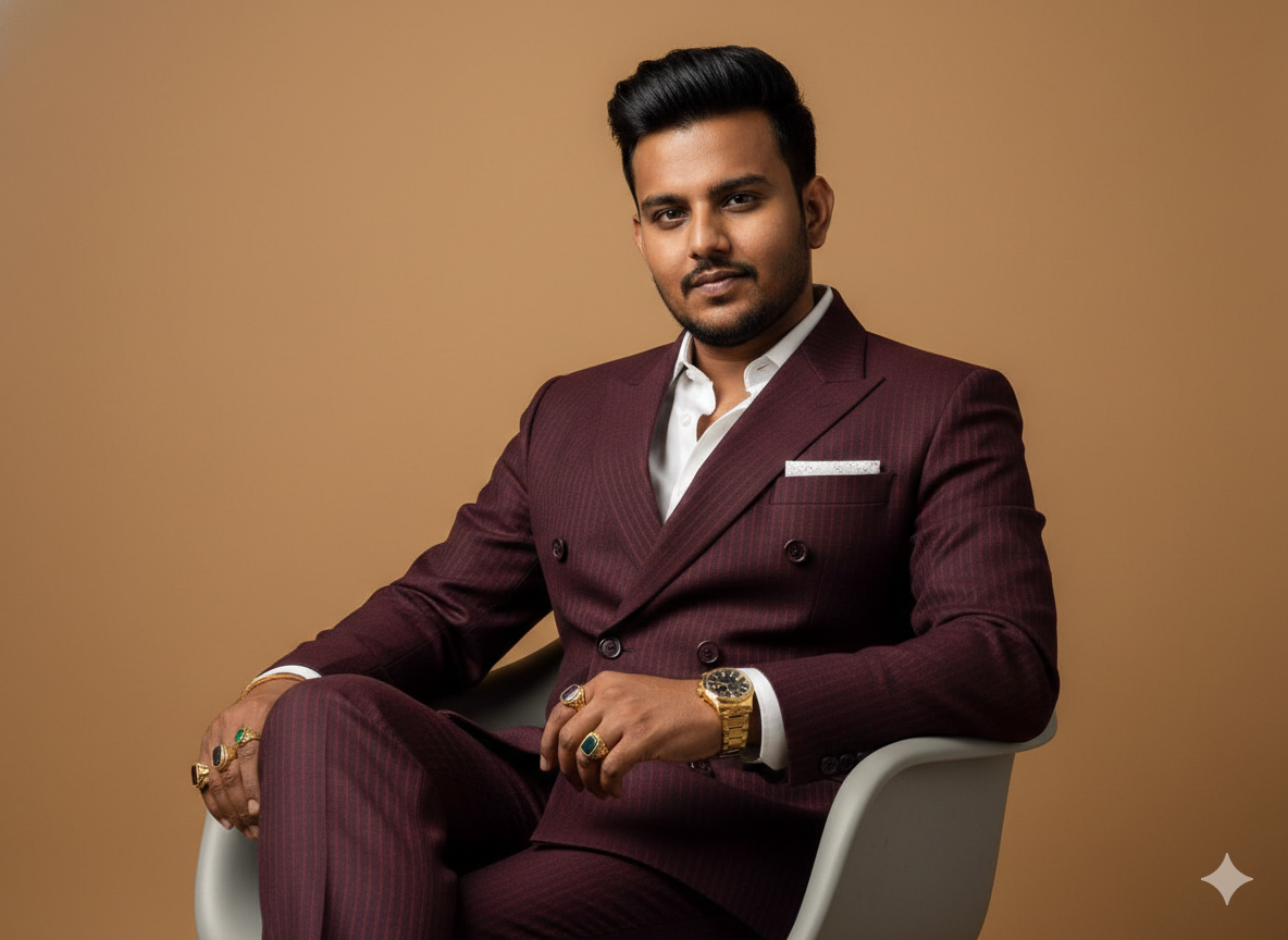Stylish Man sitting on sofa Nano Banana Pro preview image