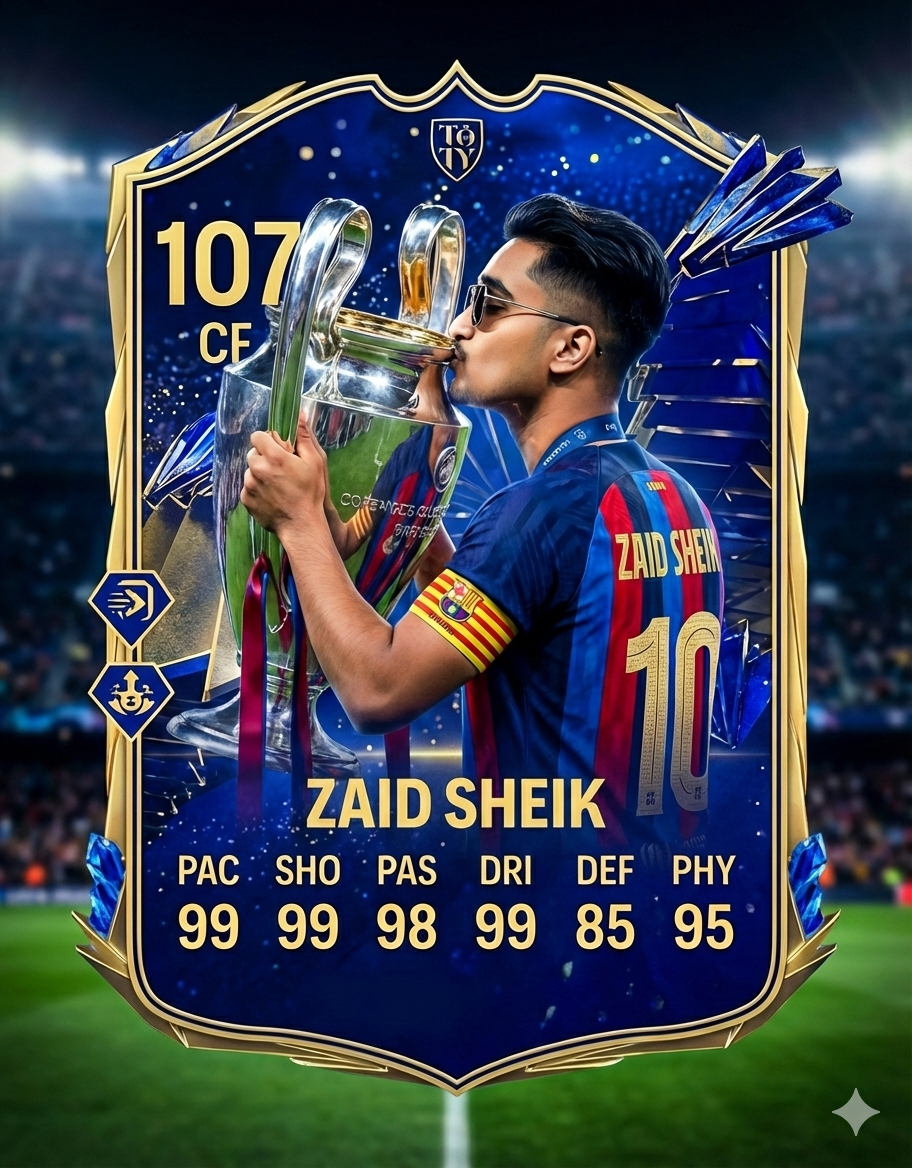 Player card of barcelona Nano Banana Pro preview image
