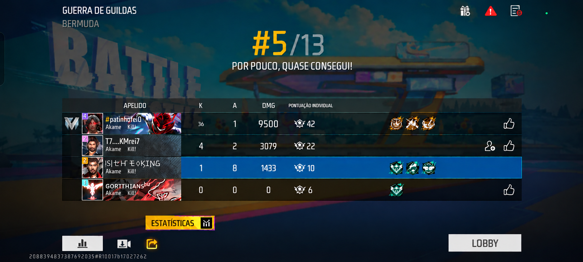 aumentar o número do 36 de kills do patinhofei0 Nano Banana Pro preview image