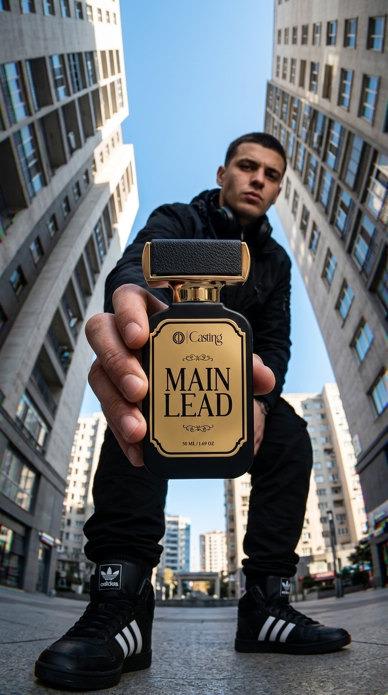 Perfume bottle urban fashion portrait Nano Banana Pro preview image