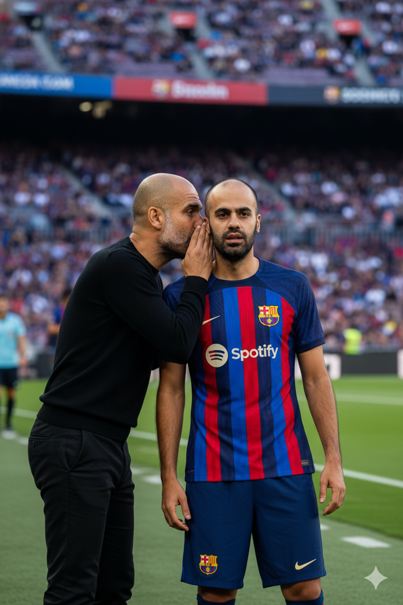 Pep Guardiola and You in Barca Nano Banana Pro preview image