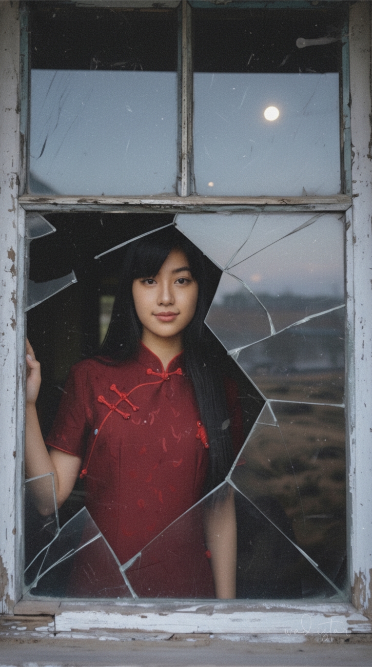 Through Shattered Glass: A Silent Gaze Nano Banana Pro preview image