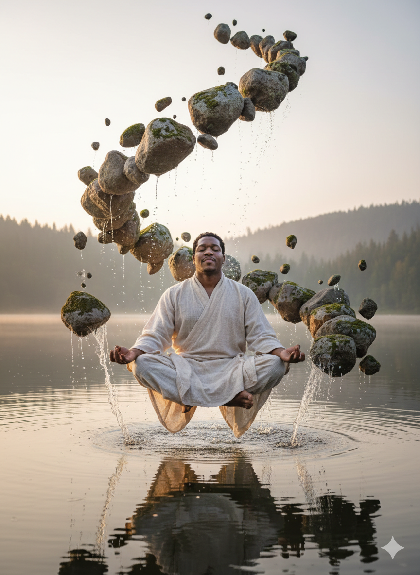 em posição de lótus meditativa Nano Banana Pro preview image