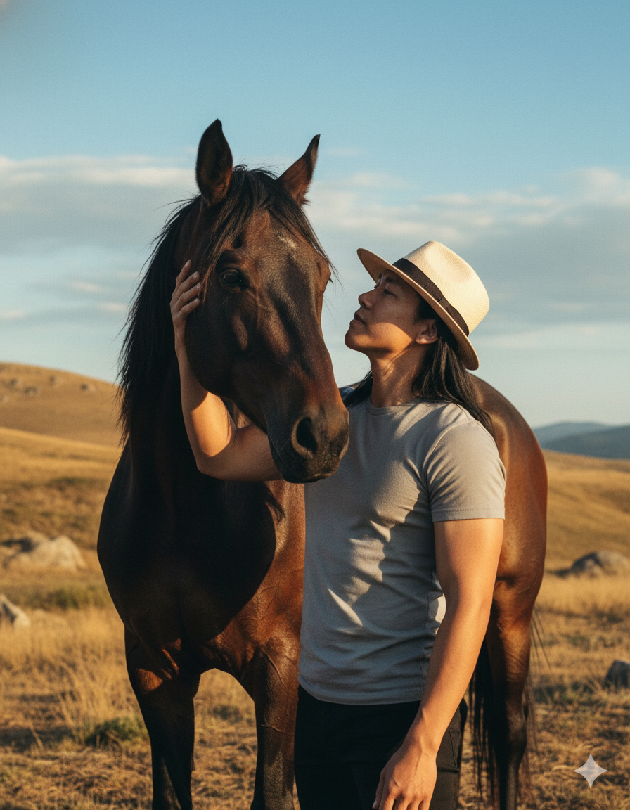 Peaceful with horse Nano Banana Pro preview image