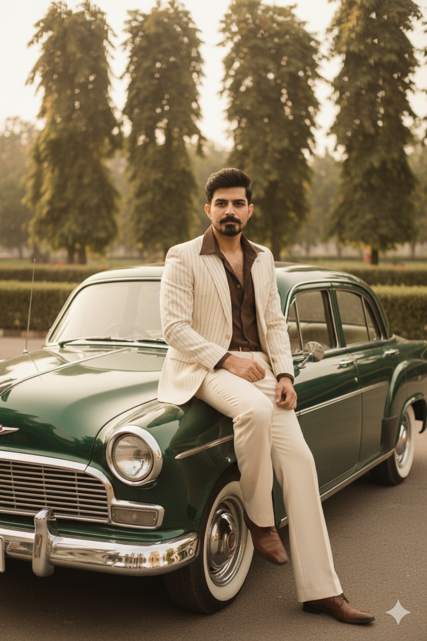 vintage 1970s Bollywood-inspired look Nano Banana Pro preview image