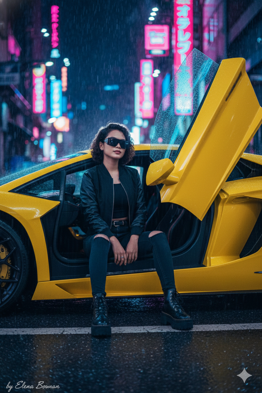 Young woman in BLACK Nano Banana Pro preview image