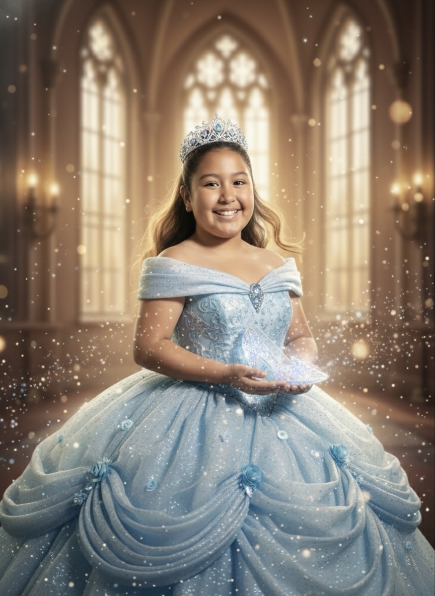 Little Cinderella princess Nano Banana Pro preview image