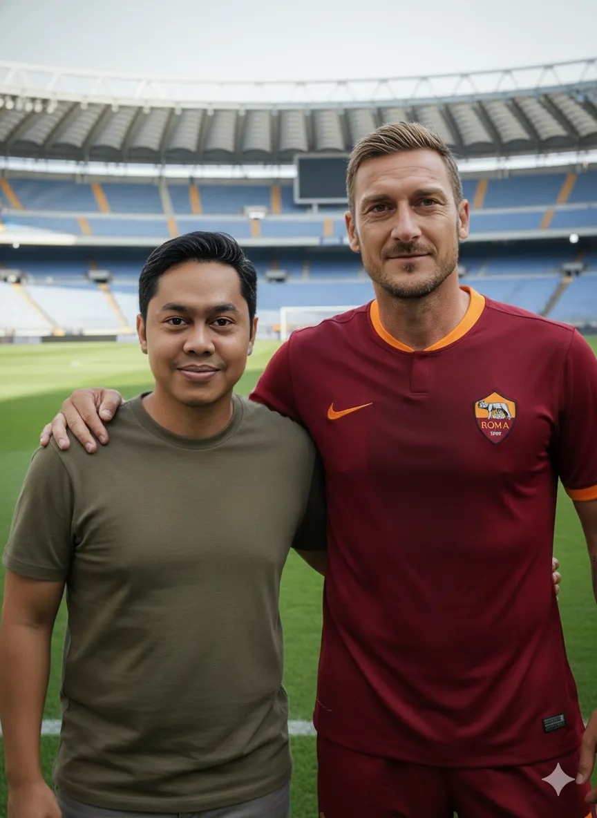 我和 Francesco Totti Nano Banana Pro 预览图