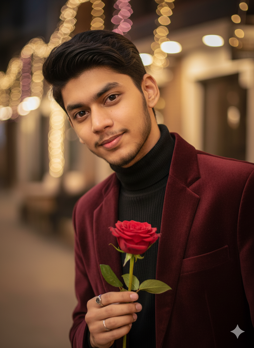Romantic cinematic portrait. Nano Banana Pro preview image