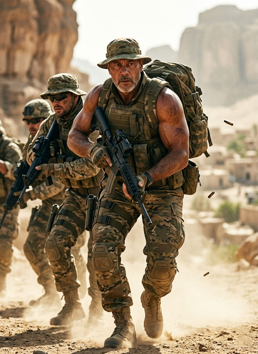 Desert soldier tactical mode Nano Banana Pro preview image