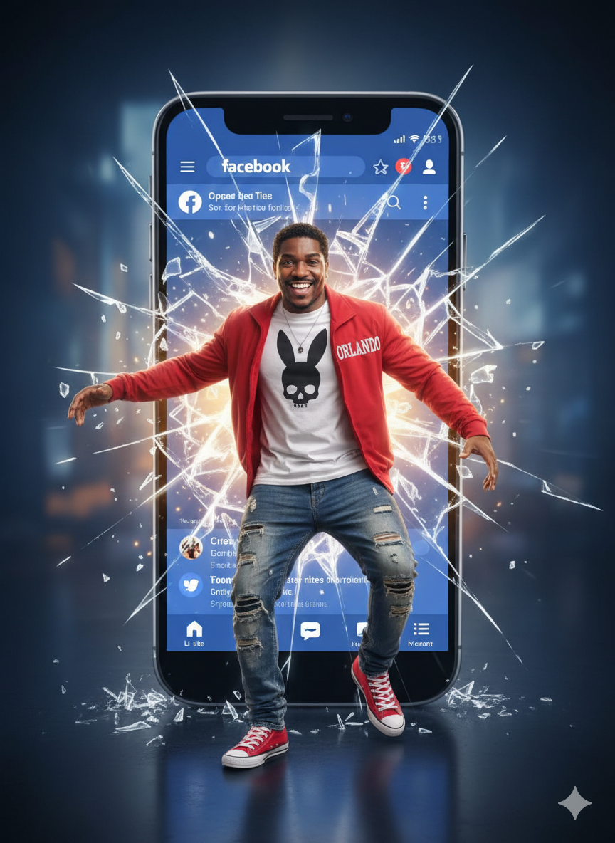 Vidro quebrado Facebook Nano Banana Pro preview image