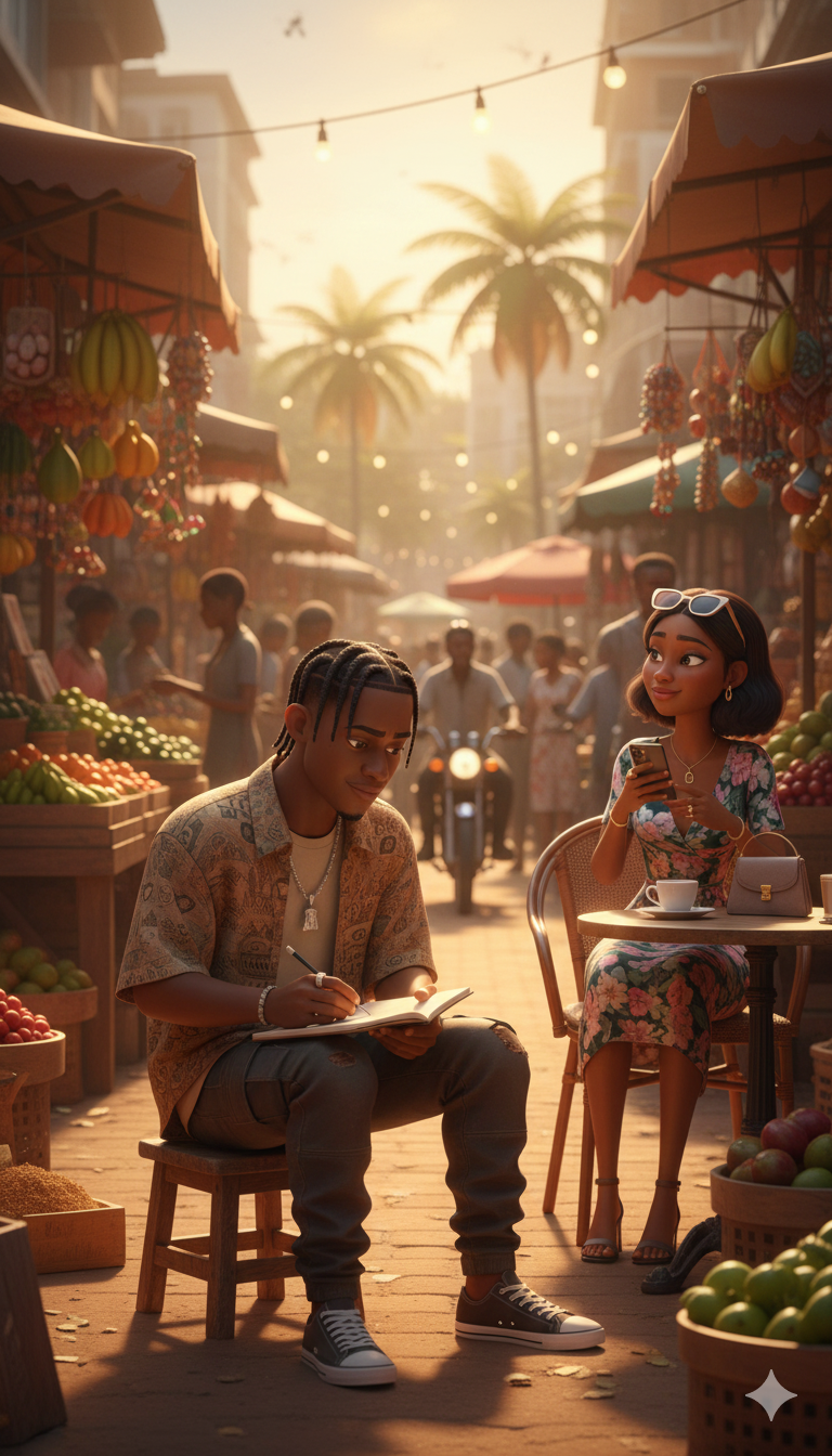 3D Pixar-style Market scene Nano Banana Pro preview image