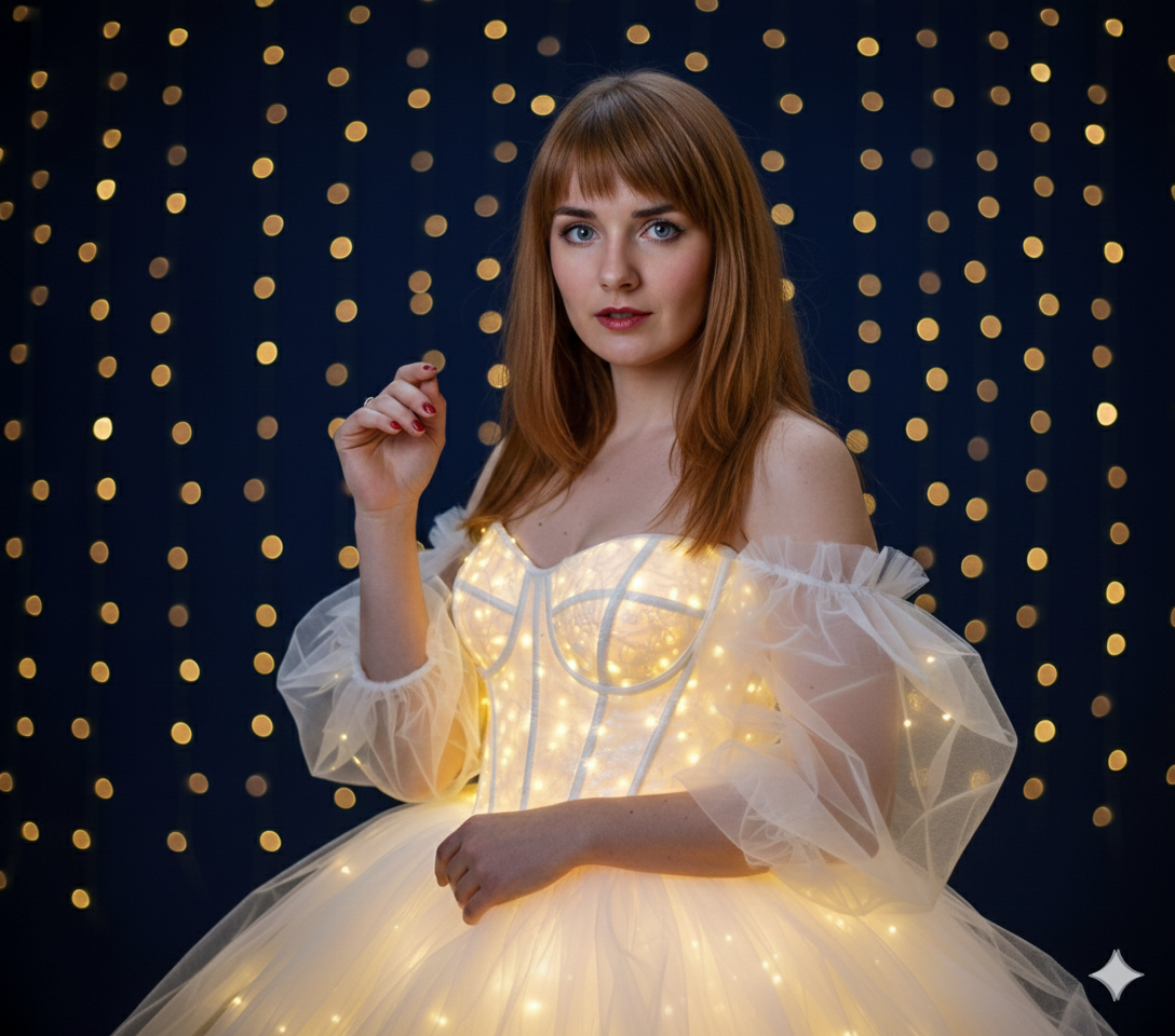 Lights dress Girl Nano Banana Pro preview image