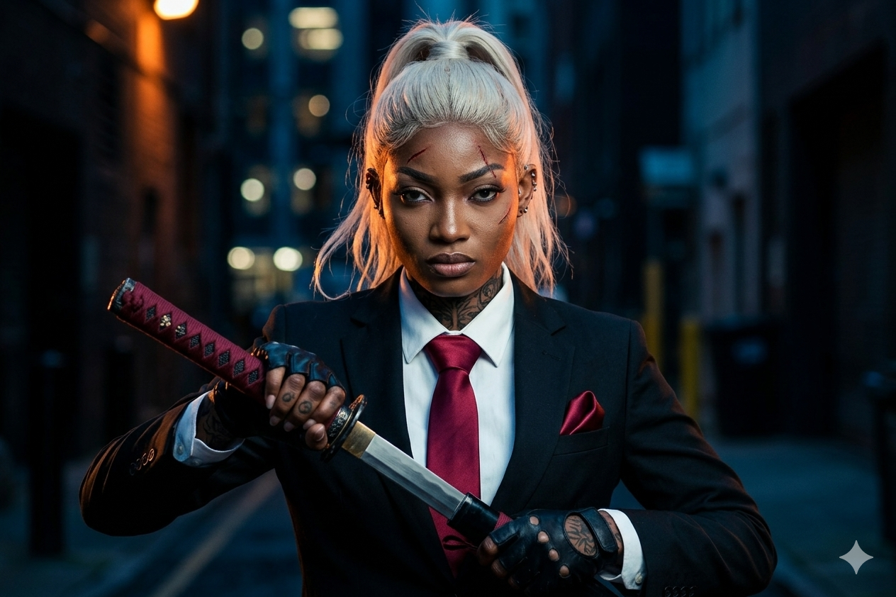 female assassin Nano Banana Pro preview image