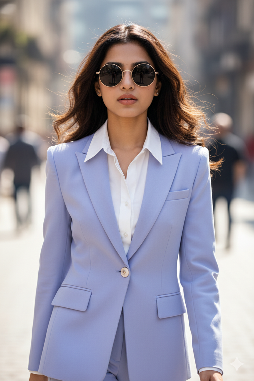 Runway Lavender Suit Elegance Nano Banana Pro preview image