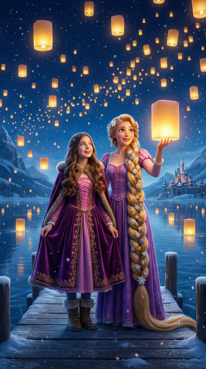 Rapunzel and the Lanterns Nano Banana Pro preview image