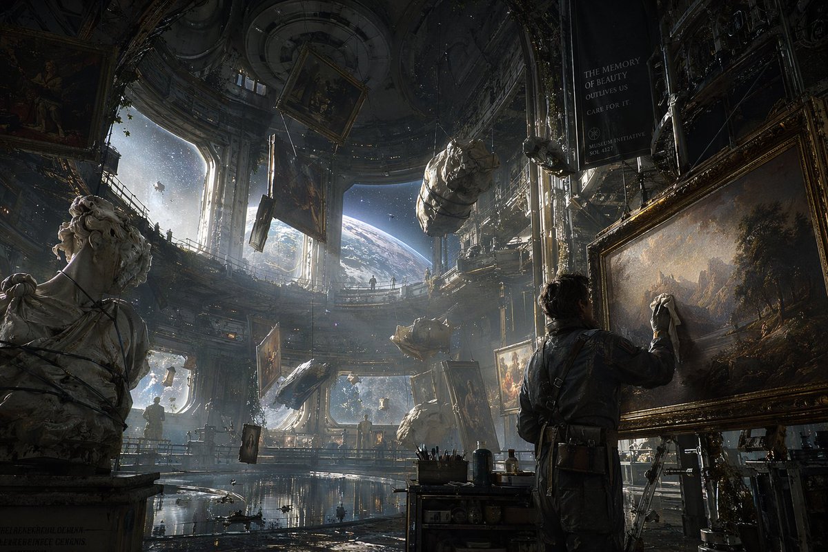 Sci-Fi Orbital Art Museum preview image