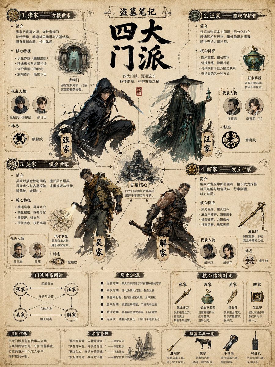 Vintage Faction Infographic Poster preview image