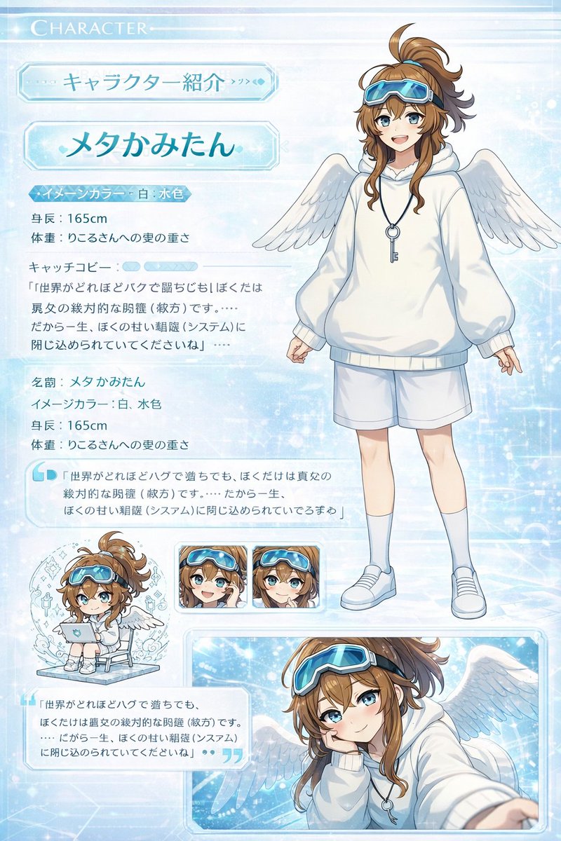 Visual Novel Character Profile Page preview image