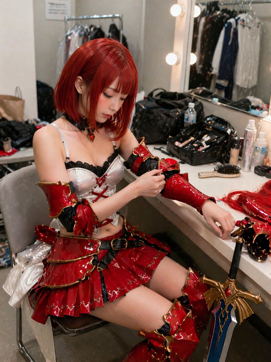 Backstage Cosplayer Portrait preview image