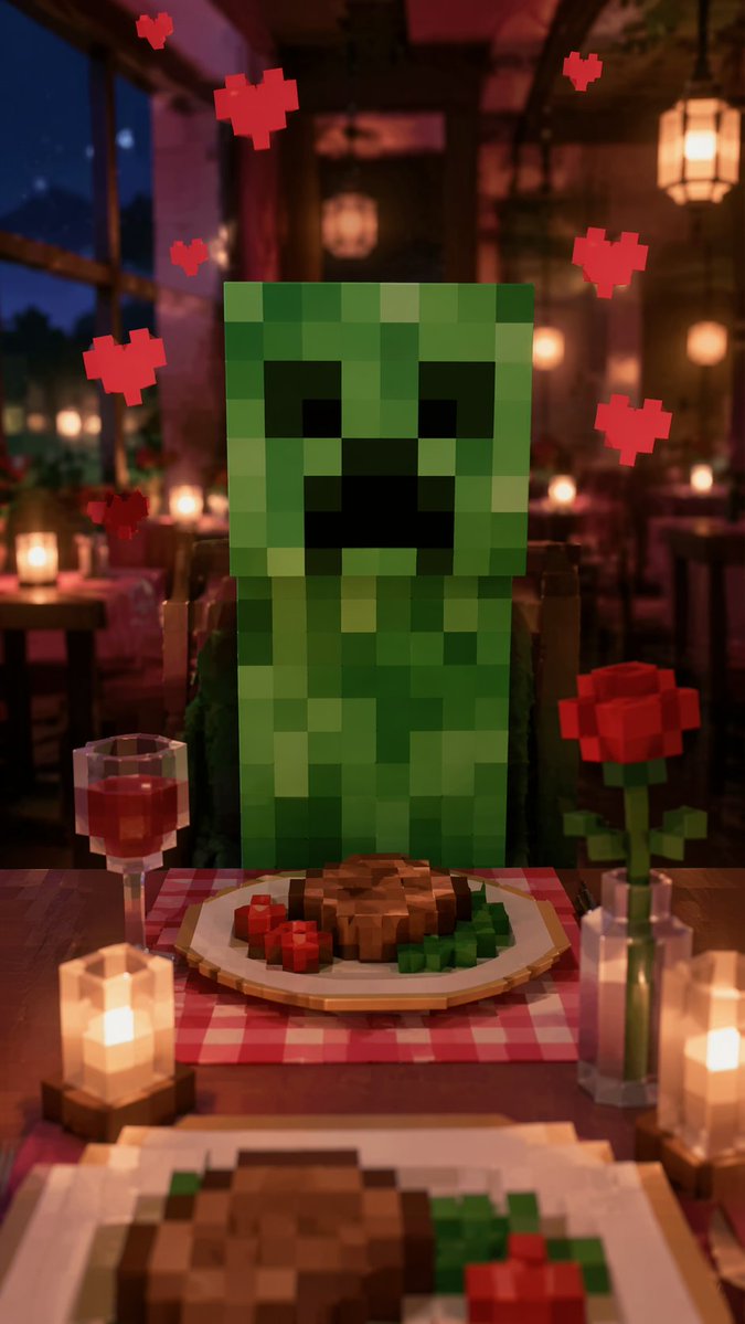 Romantic Voxel Dinner Date preview image
