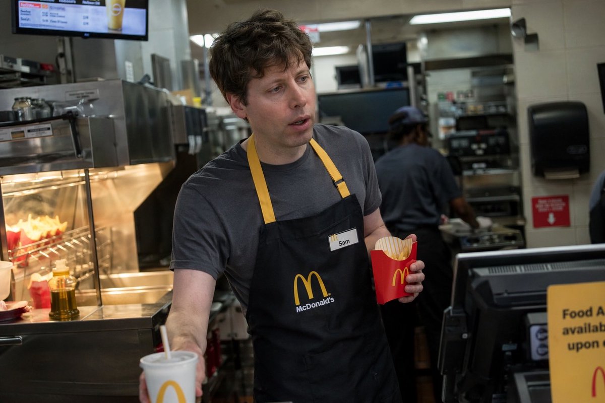 Celebrity Fast Food Worker Candid preview image