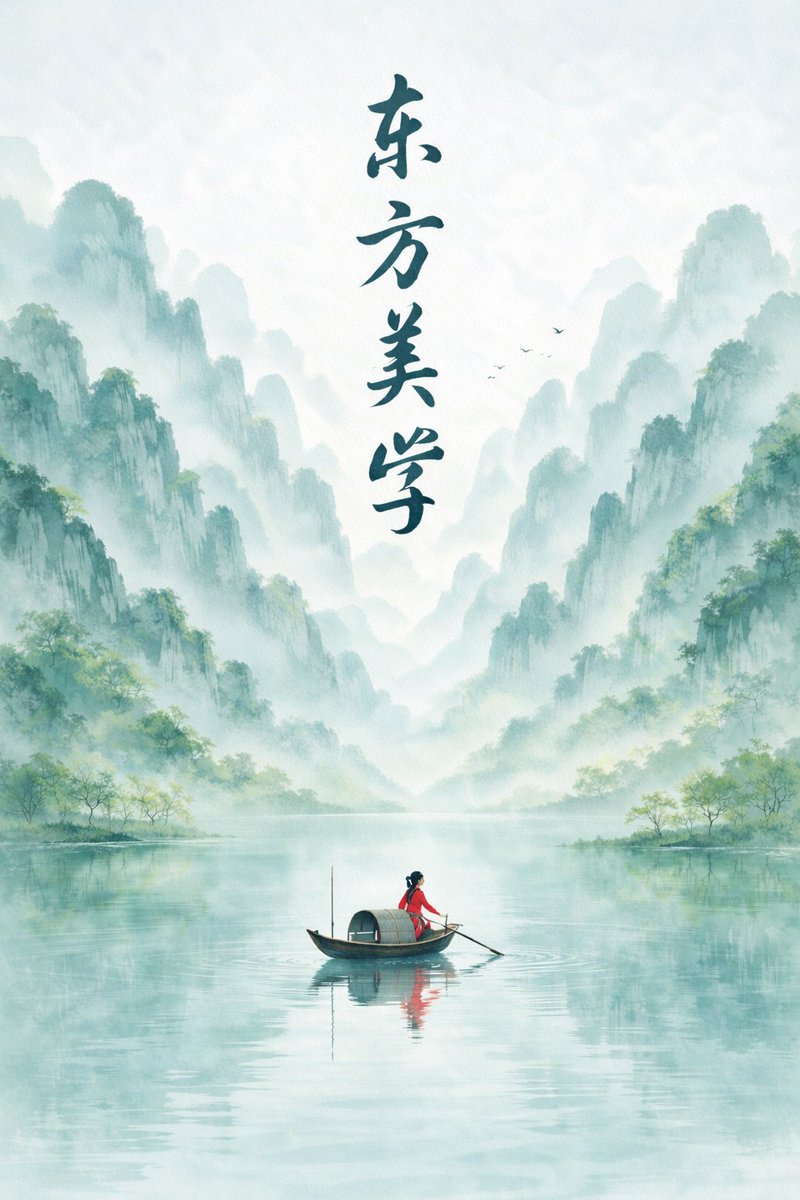 Oriental Aesthetics Ink Wash Poster preview image