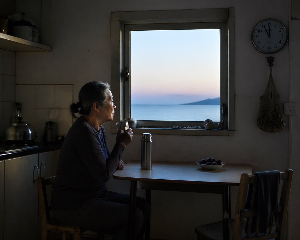 Contemplative Window View Portrait preview image