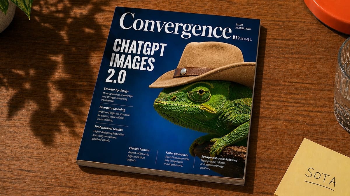 Magazine Cover on Desk with Cowboy Chameleon preview image