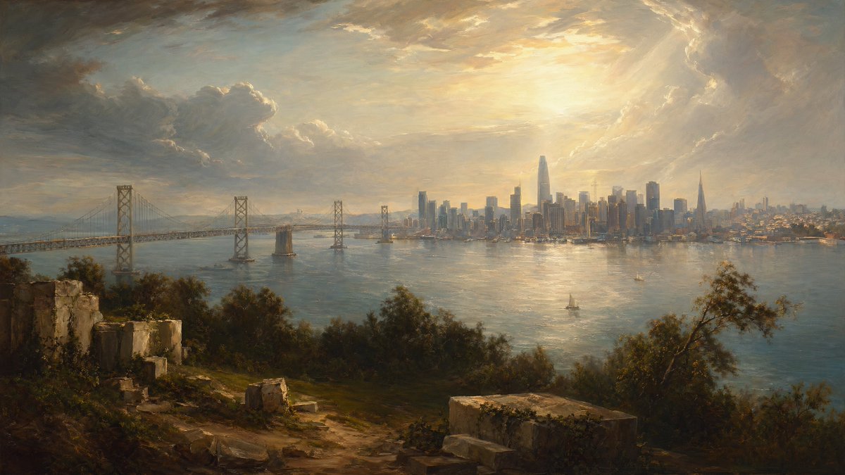 Golden Bay City Romantic Landscape preview image