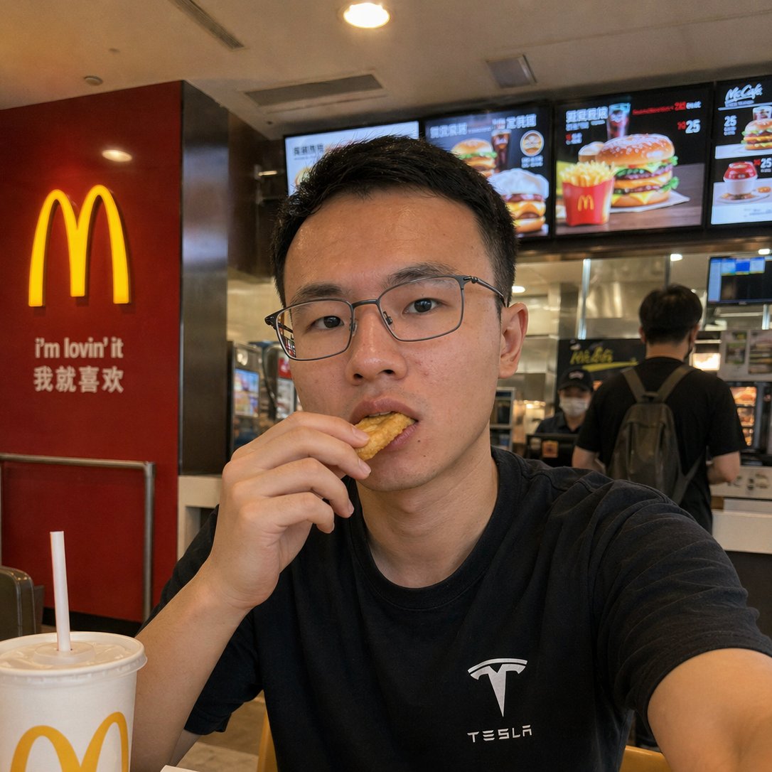 Realistic McDonald's Selfie Portrait preview image