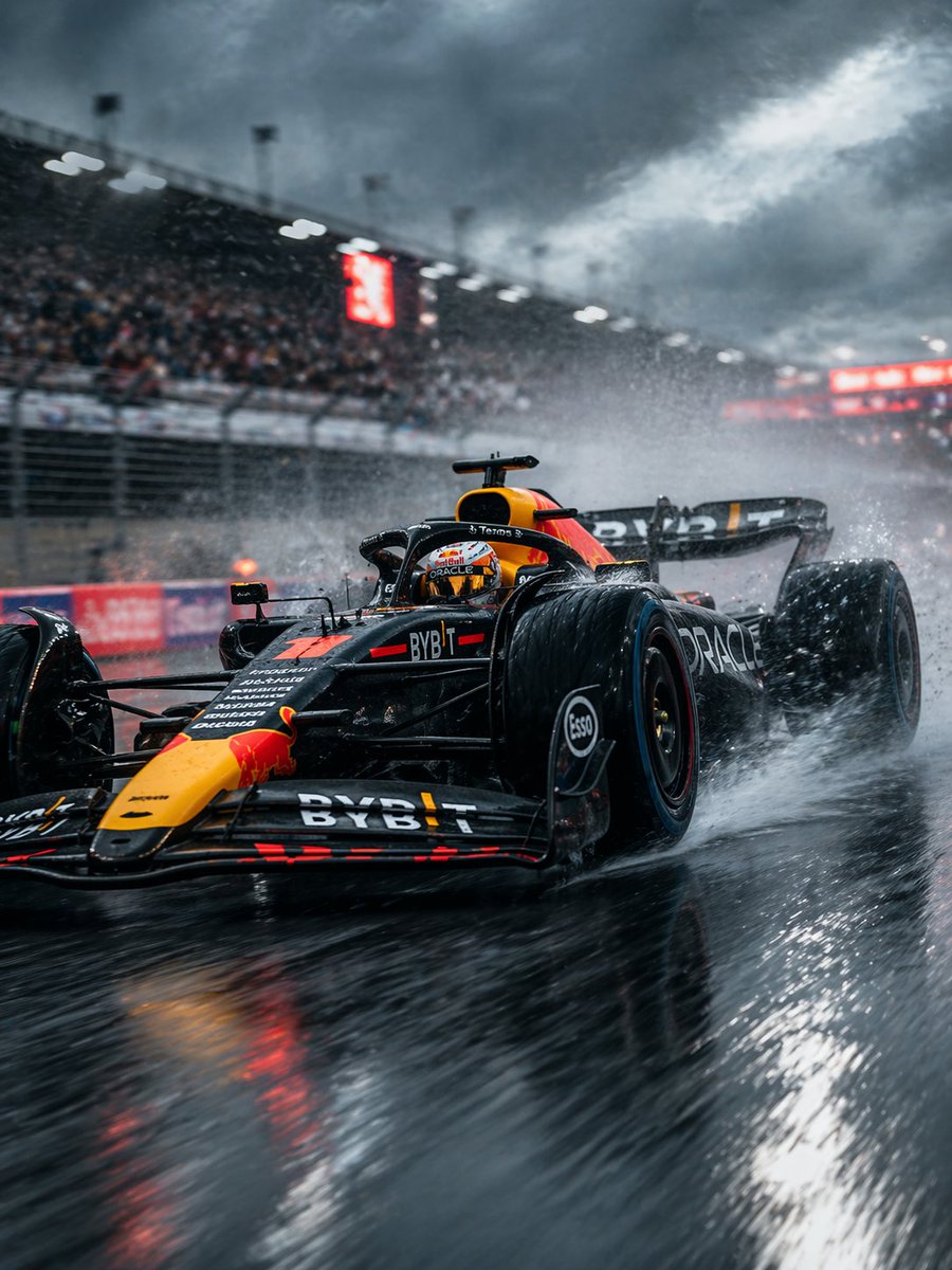 Rain-Soaked Formula Race Car Action preview image