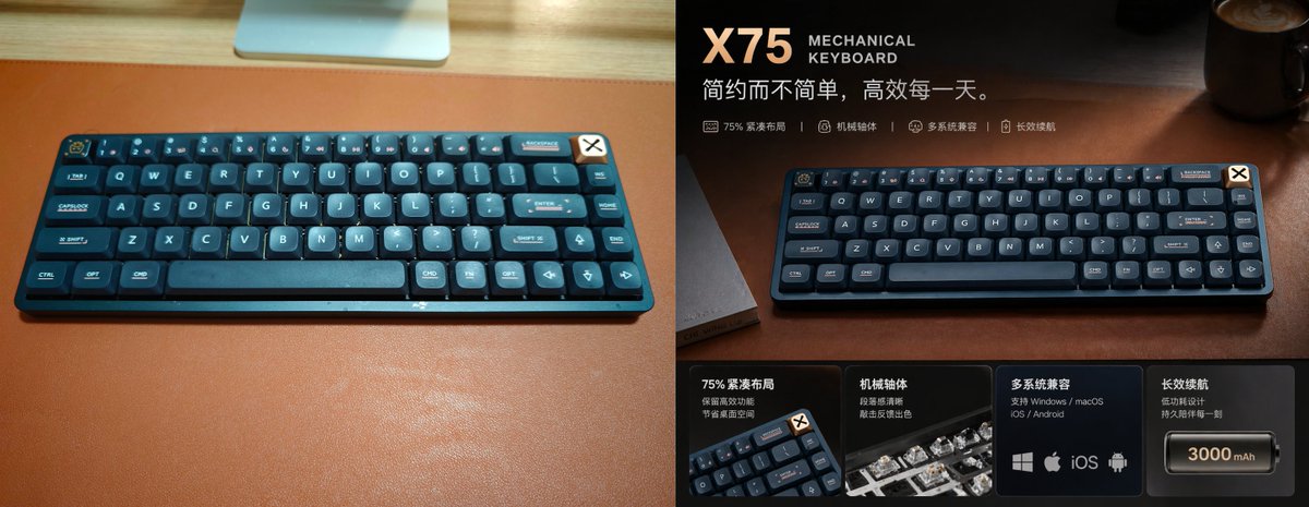Premium Mechanical Keyboard Ad Poster preview image