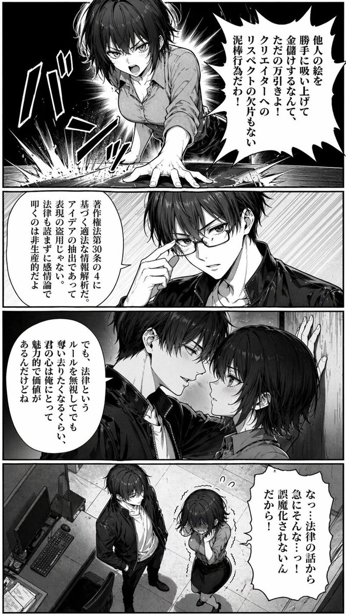 Censored Office Manga Confrontation preview image