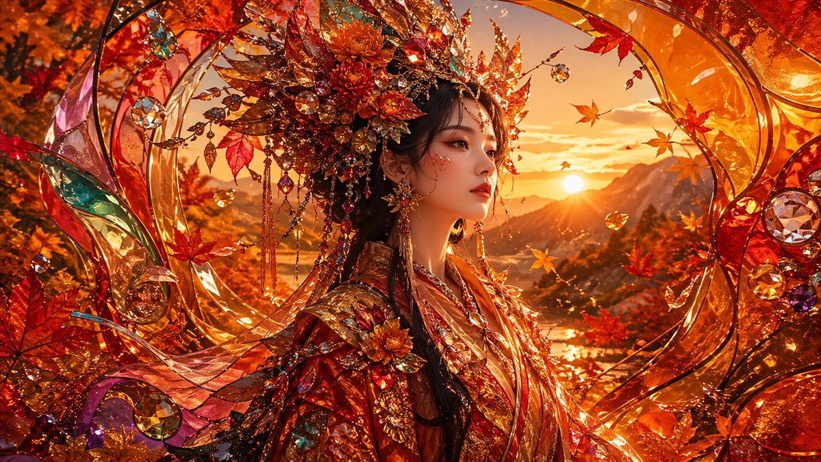 Opulent Autumn Empress at Sunset preview image