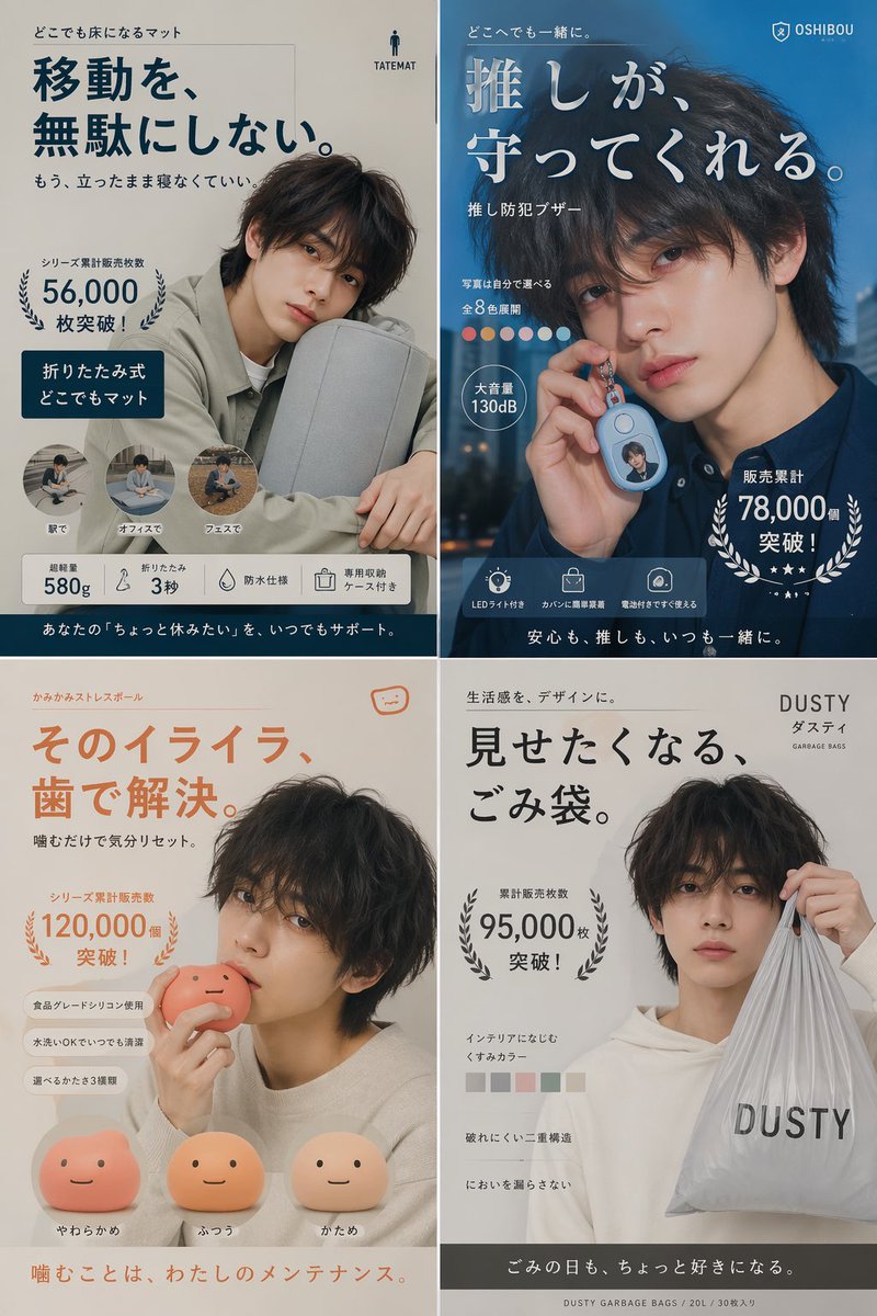 Japanese Ikemen Product Ad Grid preview image