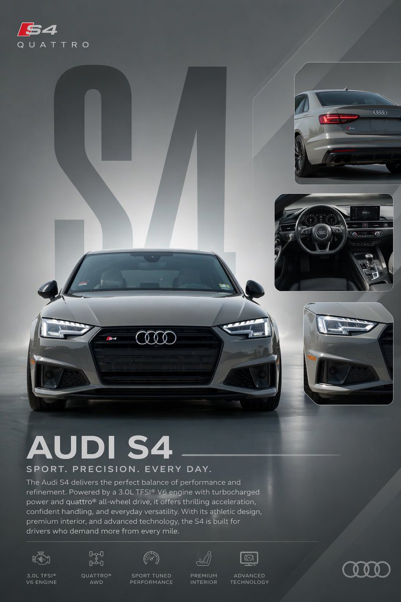 Audi S4 Promotional Poster preview image