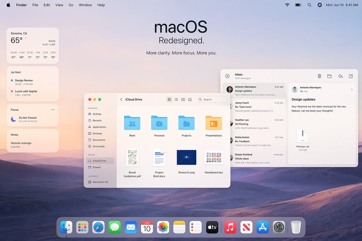 Apple macOS Redesign Promo Mockup preview image