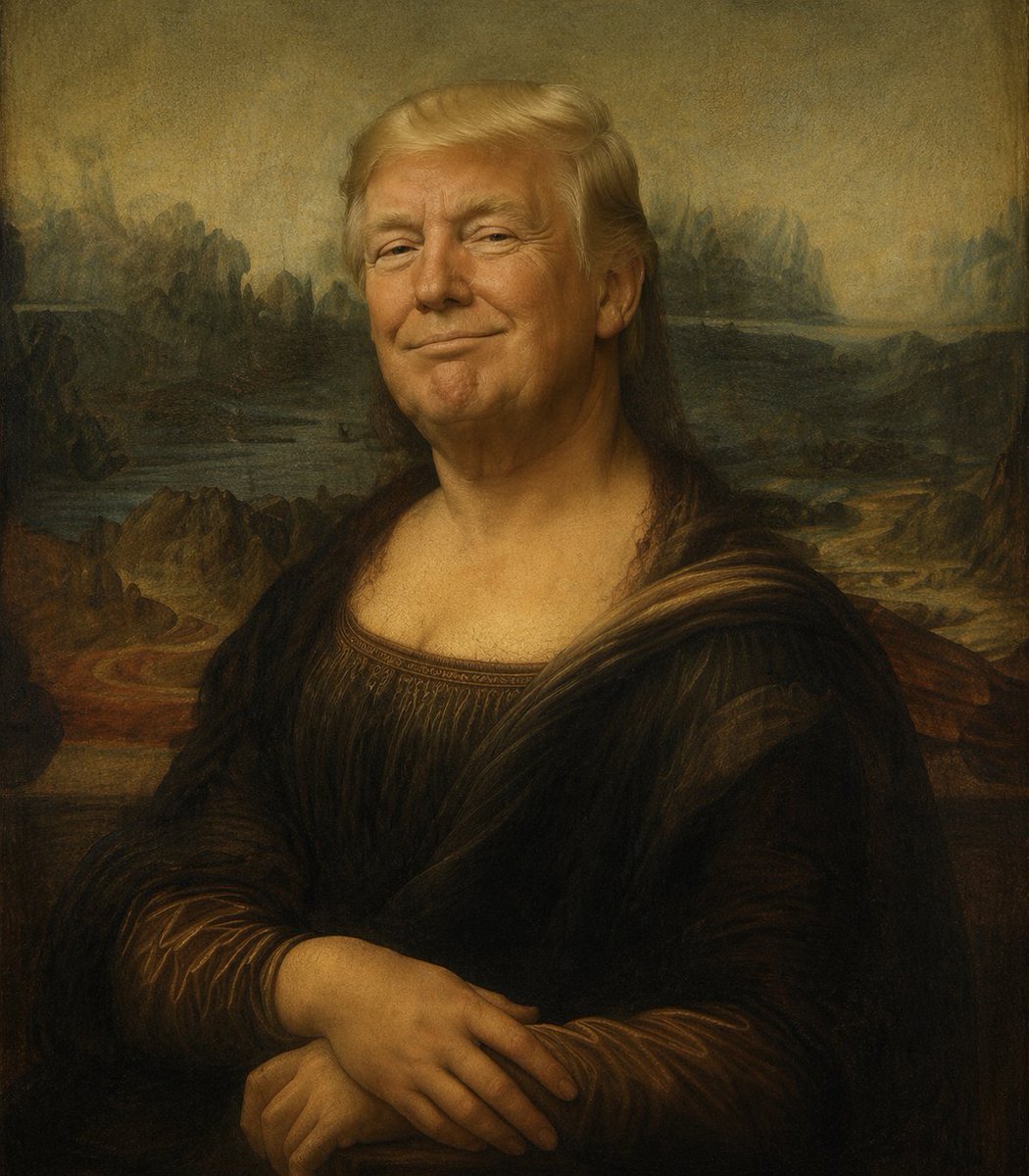 Censored Mona Lisa Oil Portrait preview image